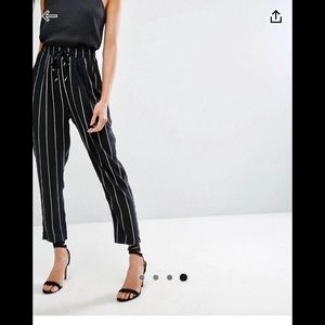 Pretty little thing Pinstriped peg pants